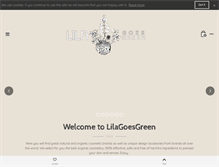 Tablet Screenshot of lilagoesgreen.com